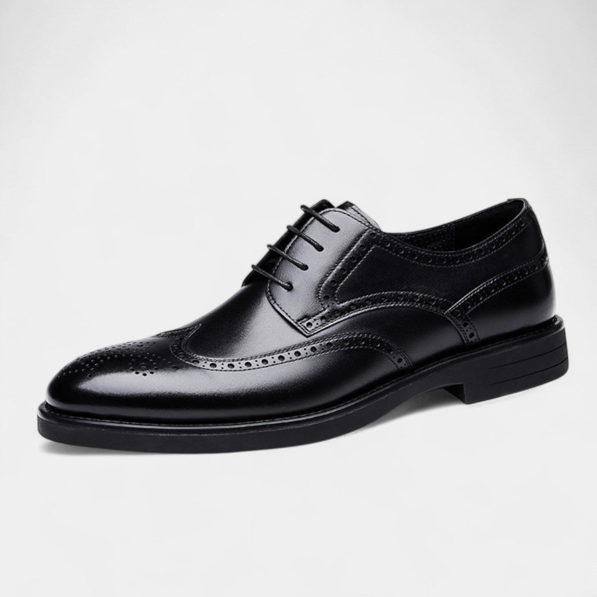 Men's Formal Lace-Up Shoe – Brogue-Inspired Detailing