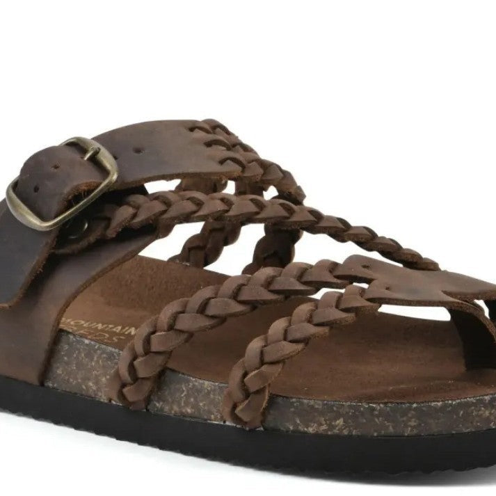 Women's Braided Toe-Post Sandals – Adjustable Ankle Buckle