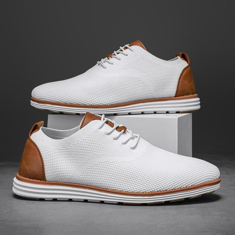 Men's Mesh Lace-Up Sneaker – Low-Top Profile