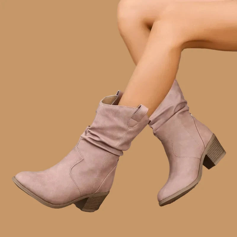 Women's Western Boots – Slouchy Mid-Calf Shaft
