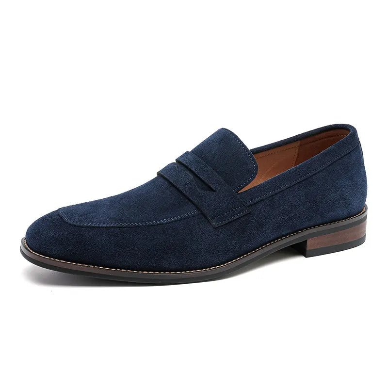 Men's Leather Slip-On Shoes – Clean Loafer Profile