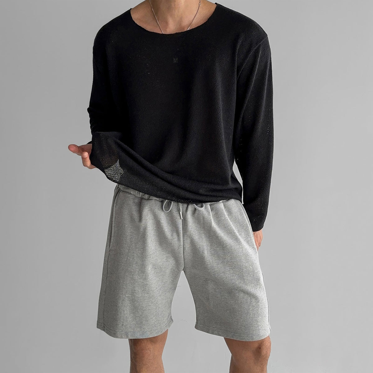Men's Long Sleeve T-Shirt – Regular Fit Crew Neck