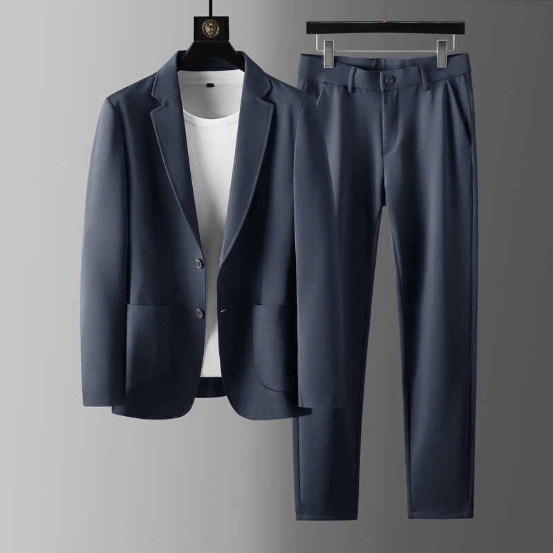 Men's Two-Piece Suit – Slim Blazer and Tapered Pants