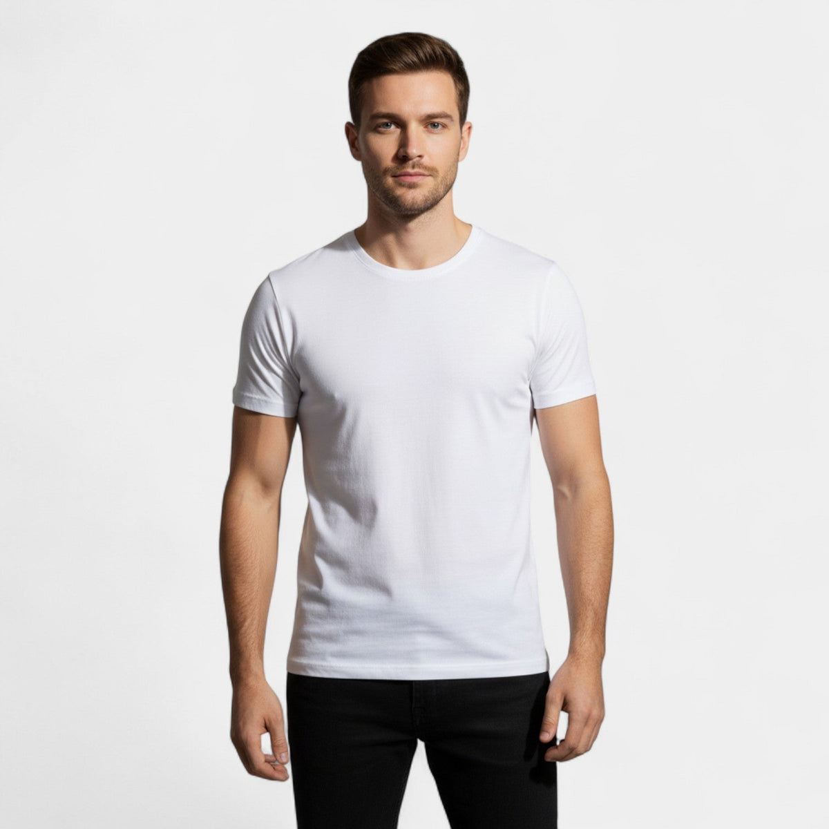 Men's Heavyweight Cotton T-Shirt – Crew Neck 3-Pack
