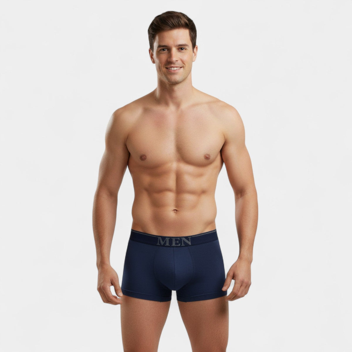 Men's Seamless Cotton-Blend Boxers – Stretch 3-Pack