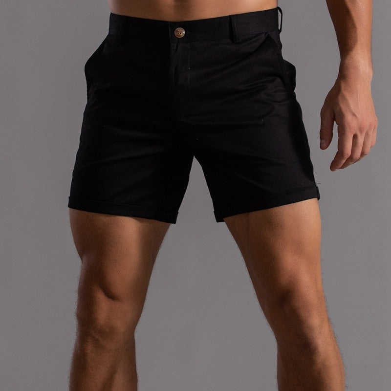 Men's Chino Shorts – Tailored Turn-Up Hem