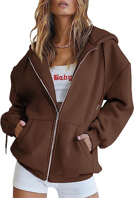 Women's Hoodie Jacket – Oversized Full Zip