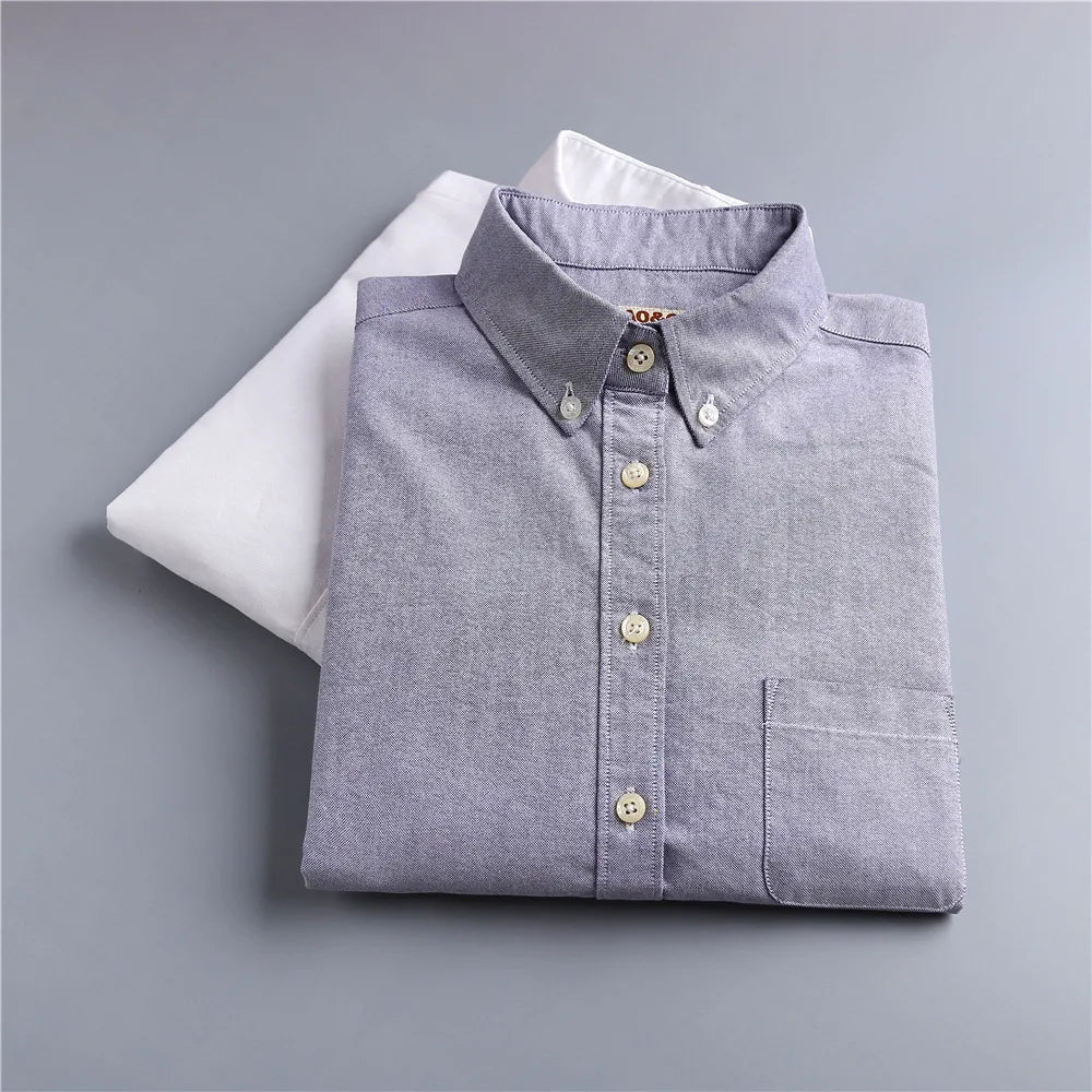 Women's Checked Cotton Blouse – Relaxed Long Sleeve