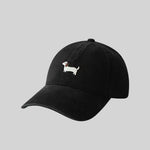 Women's Cotton Baseball Cap – Embroidered Dachshund Motif