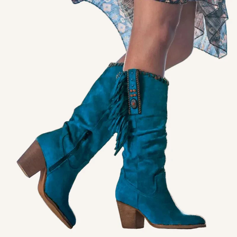 Women's Cowboy Boot – Pointed Toe Block Heel