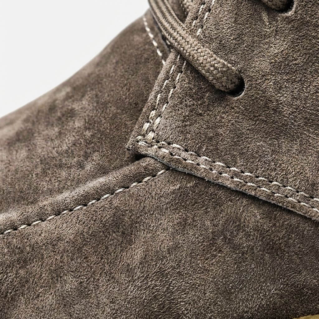 Men's Suede Lace-Up Shoe – Low-Profile Regular Fit