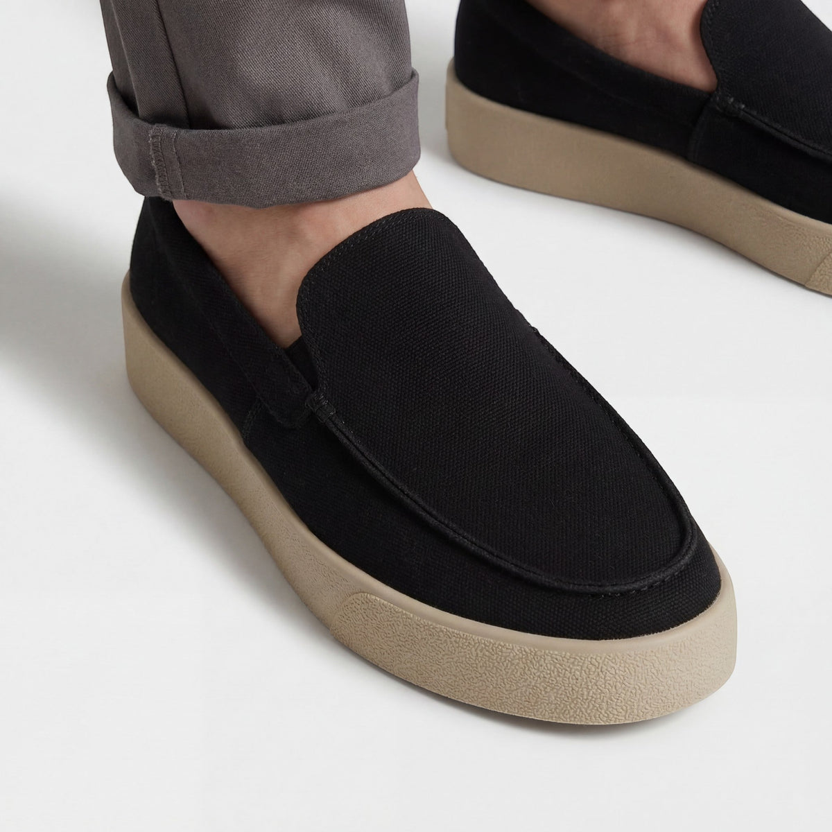 Men's Suede Slip-On Loafers – Classic Low Profile