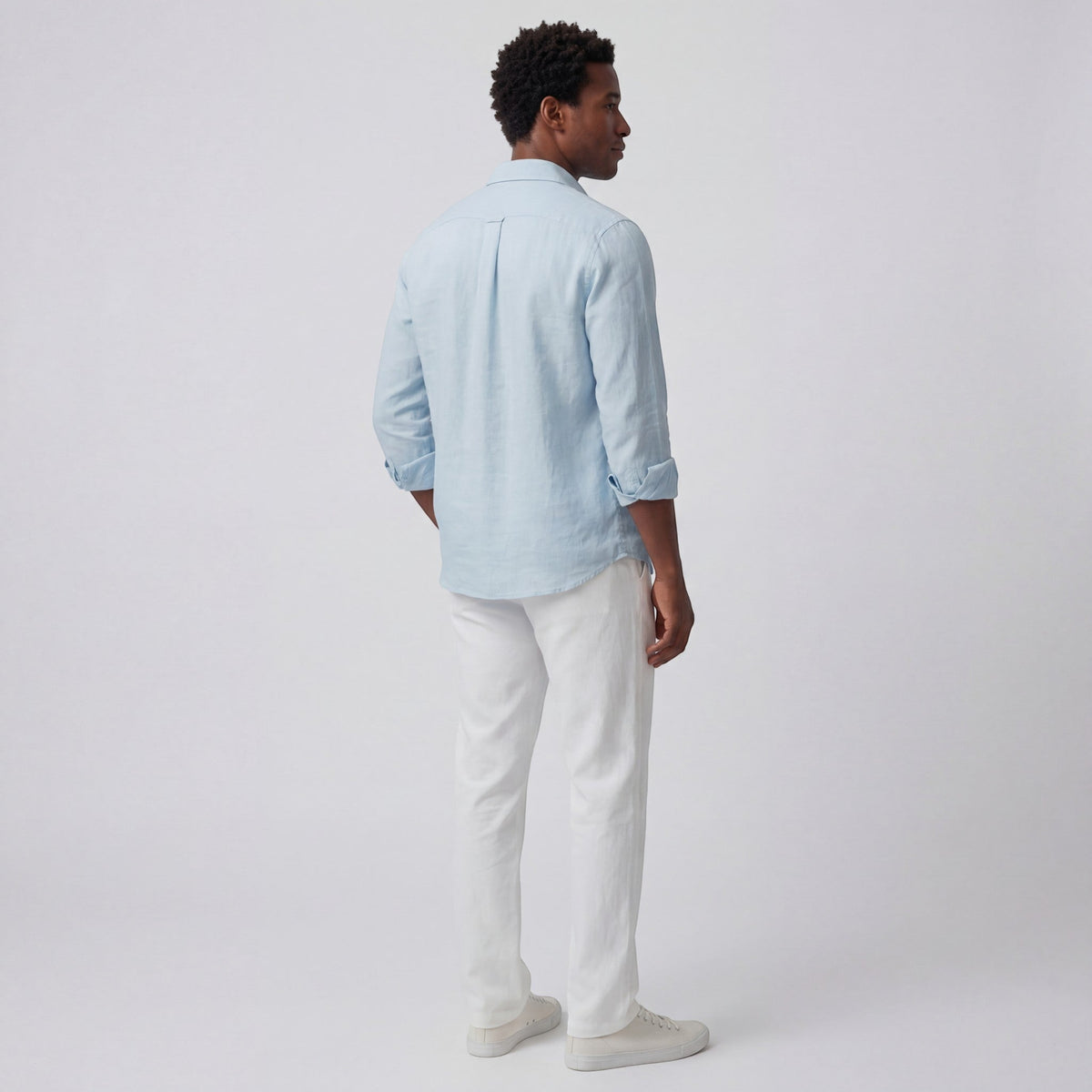Men's Linen Shirt – Relaxed Long-Sleeve Fit