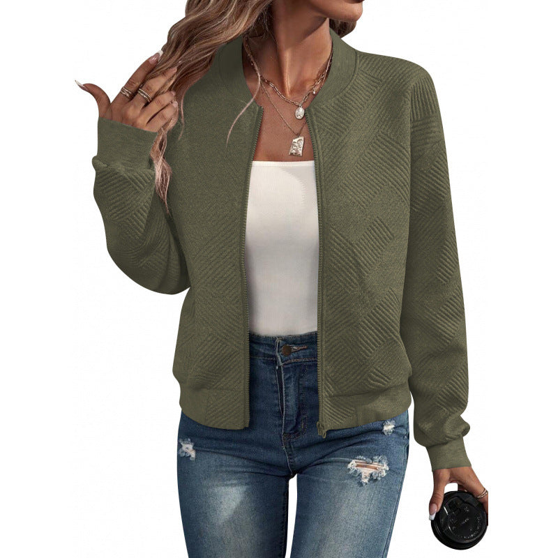 Women's Zip-Front Jacket – Hip-Length Regular Fit