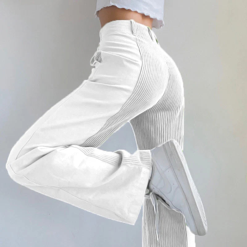 Women's Straight-Leg Pants – Relaxed Fluid Drape