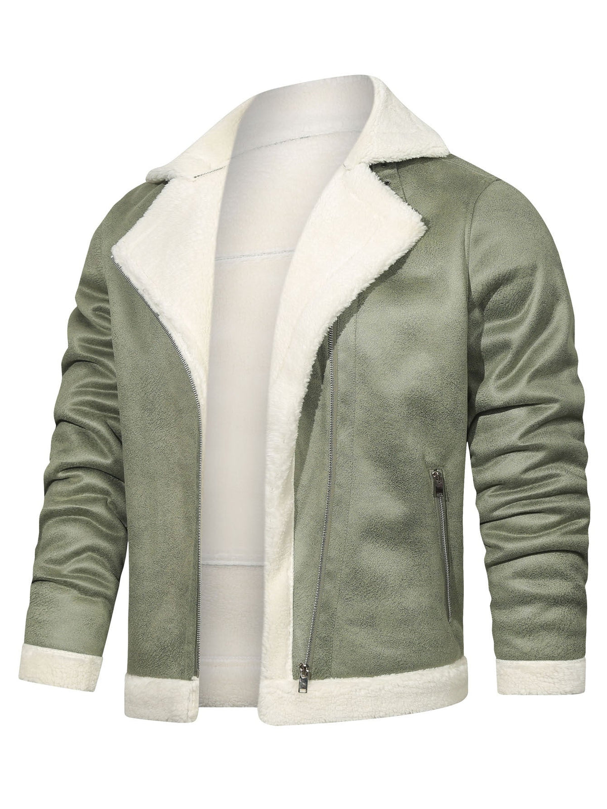 Men's Faux Fur Coat – Plush Straight-Cut Silhouette