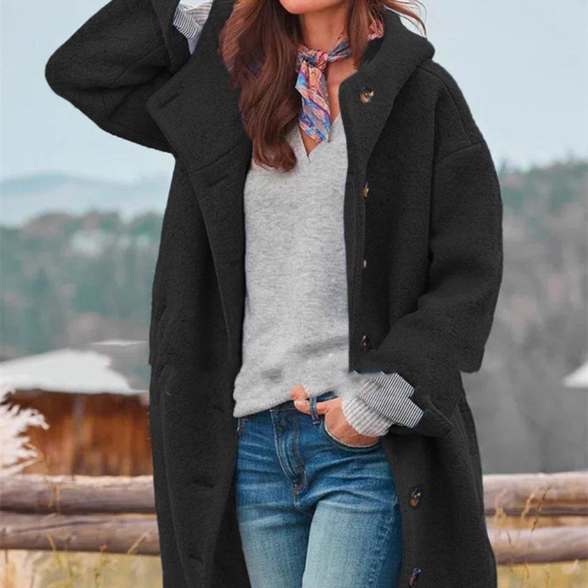 Women's Tweed Coat – Straight Mid-Length Cut