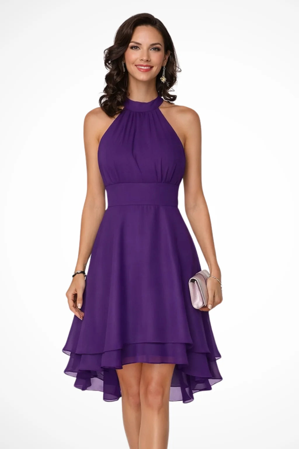 Women's Chiffon Midi Dress – Relaxed Flowing Fit