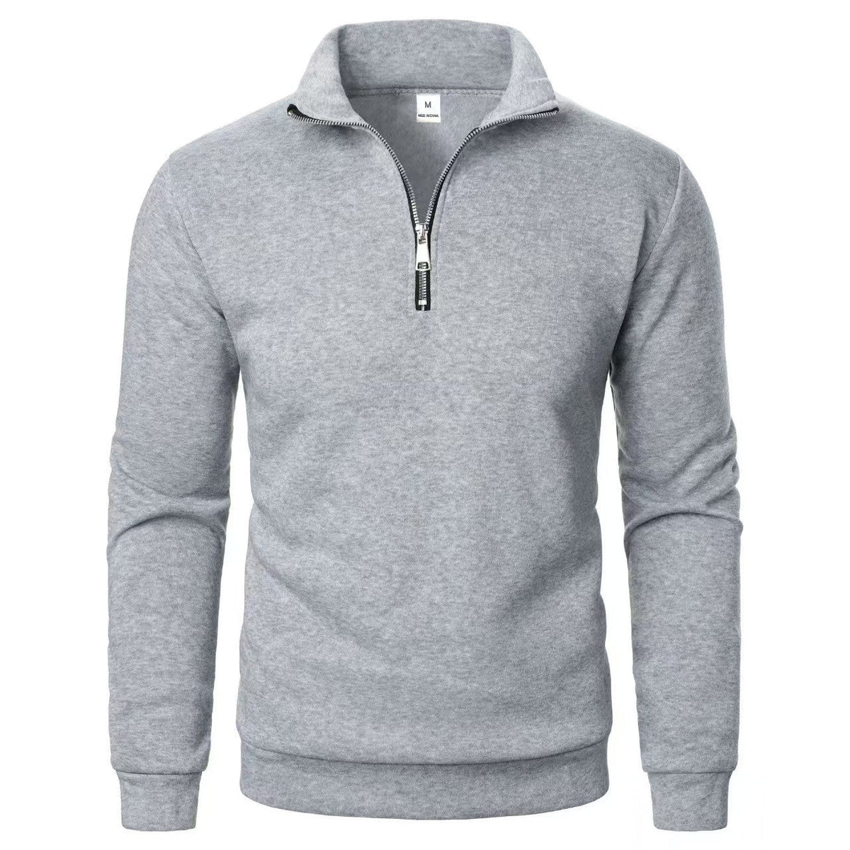 Men's Half-Zip Sweatshirt – Stand Collar Relaxed Fit