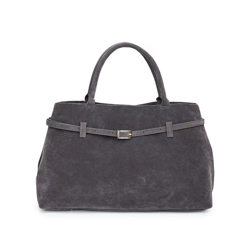 Women's Large Structured Handbag – Belted Strap Detail