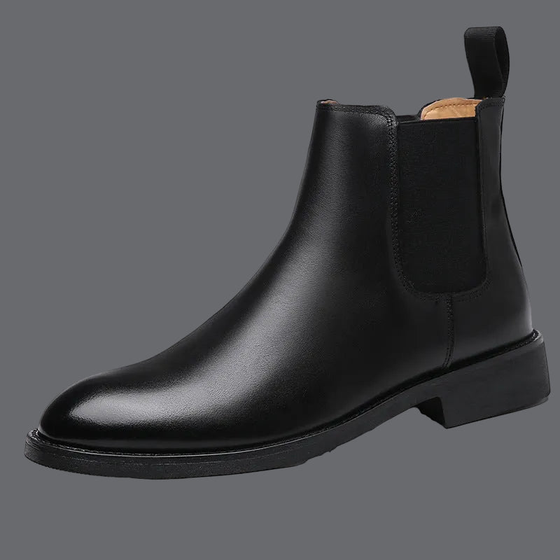 Men's Nubuck Leather Boot – Pointed Toe High-Top