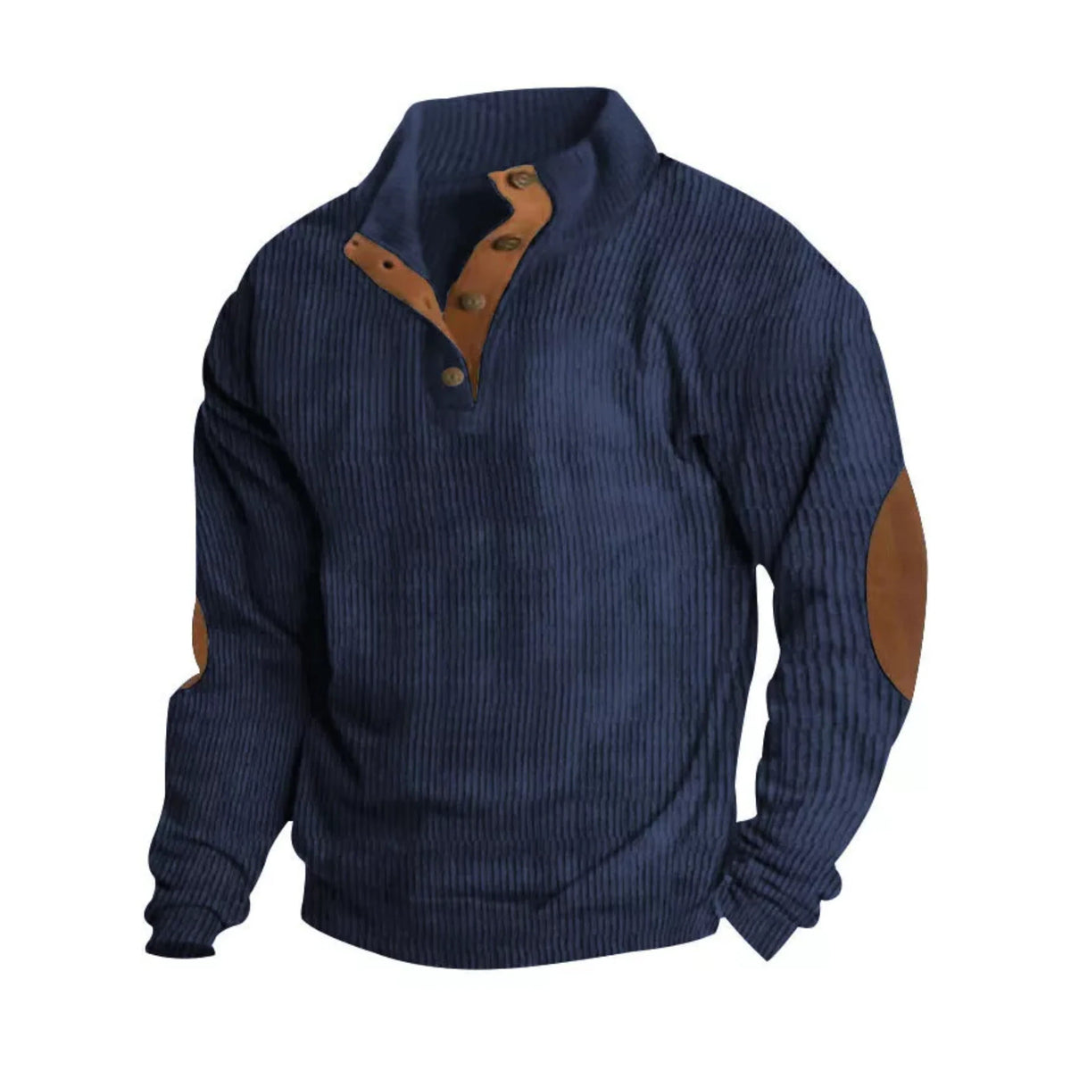 Men's Mock Neck Sweater – Relaxed Long-Sleeve Fit