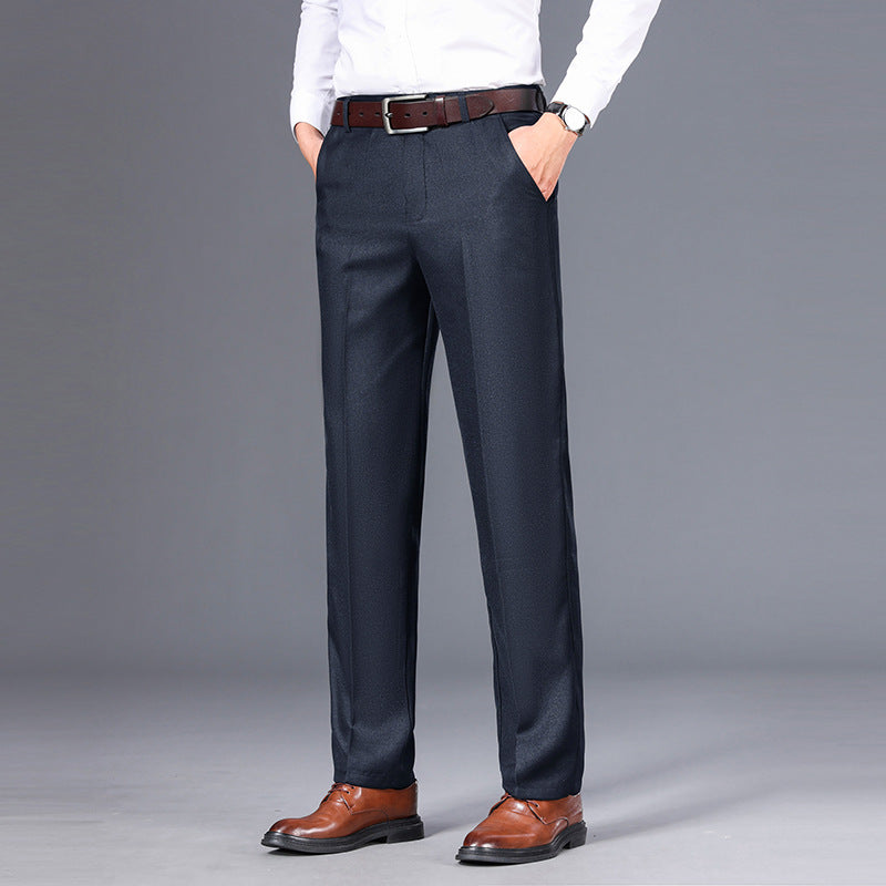 Men's Straight-Leg Dress Pants – Heavyweight Stretch Weave