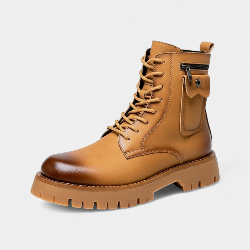 Men's Suede Ankle Boots – Side Buckle Strap