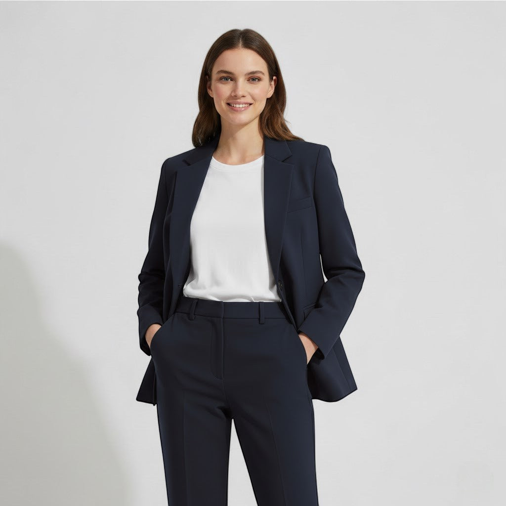 Women's Blazer and Pants Set – Tailored Straight Leg