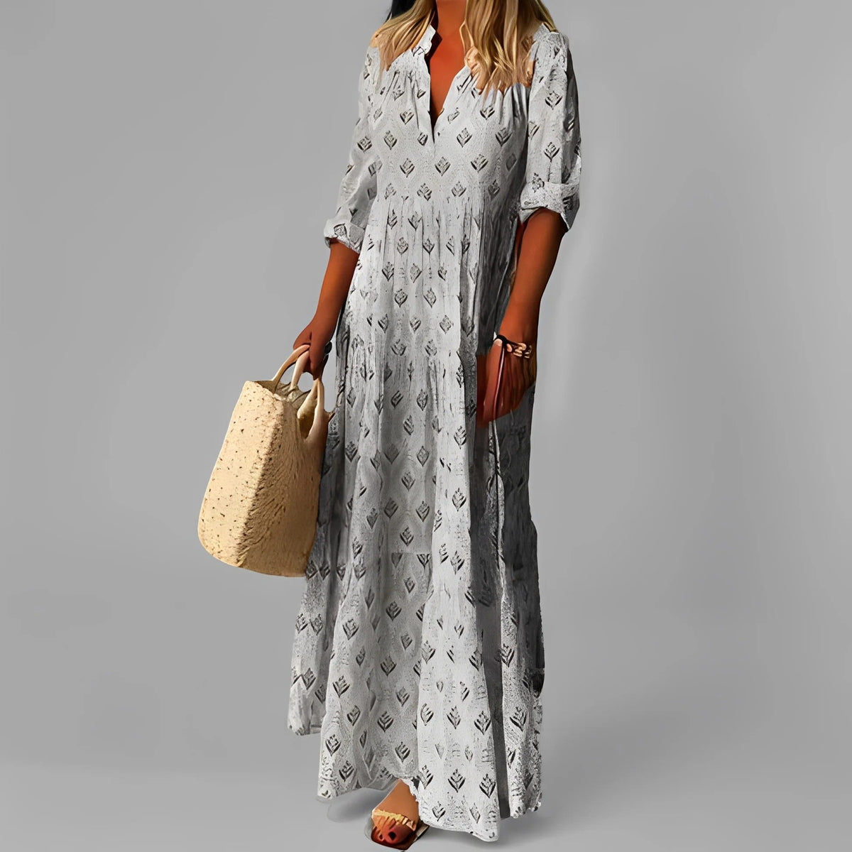 Women's Lightweight Maxi Dress – Relaxed Flowing Fit