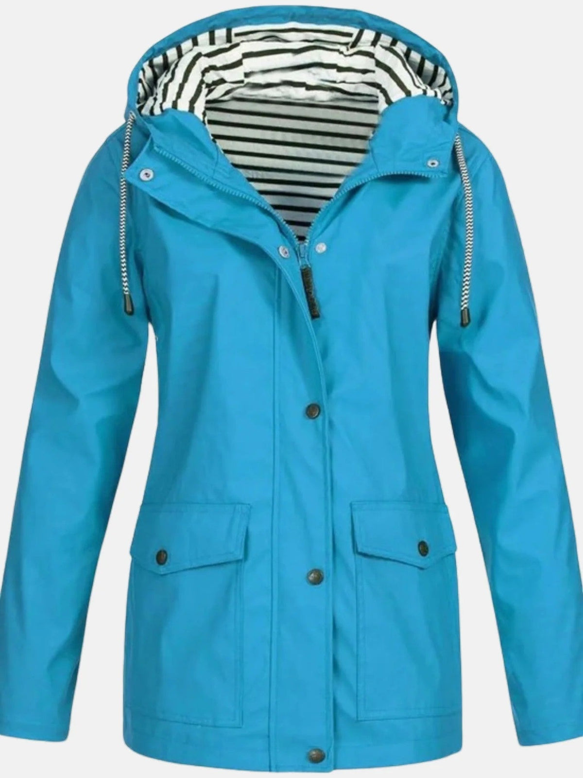 Women's Hooded Raincoat – Relaxed Lightweight Fit
