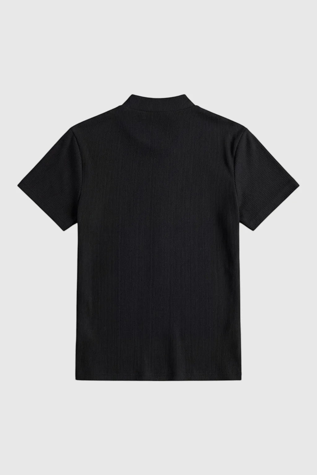 Men's Slim-Fit Stretch T-Shirt – Ribbed Crew Neck