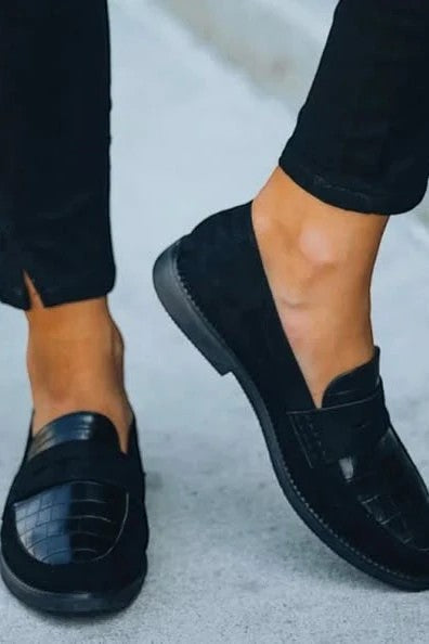 Women's Leather Loafer – Slip-On Round Toe