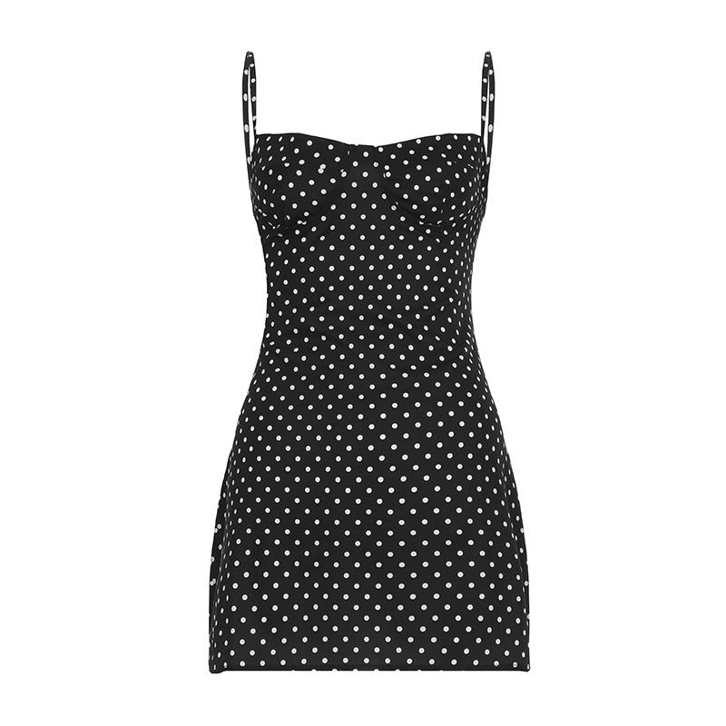 Women's Polka Dot Mini Dress – Sweetheart Bodycon Fit