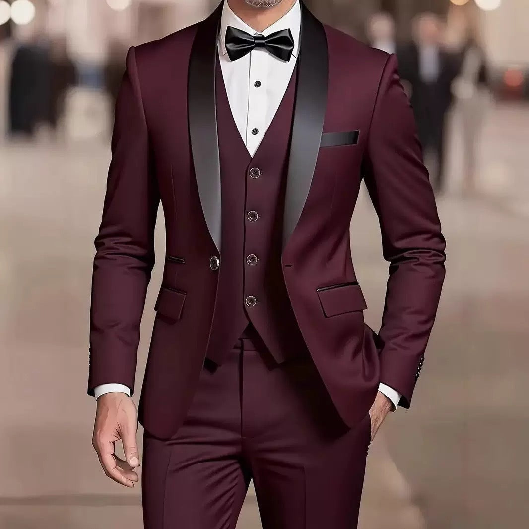 Men's Three-Piece Suit – Relaxed Minimal Cut