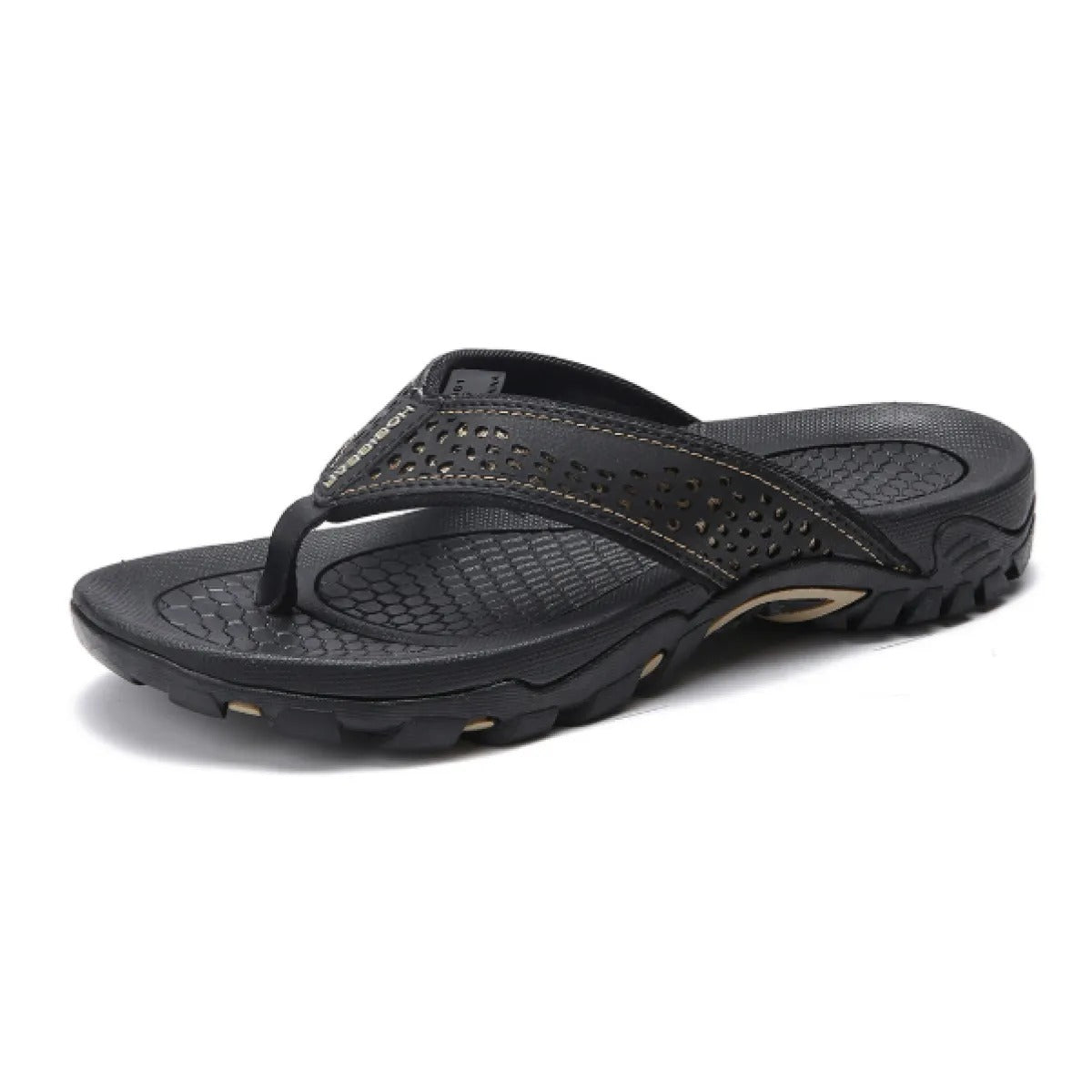 Men's Flip-Flops – Cushioned Herringbone Grip Sole