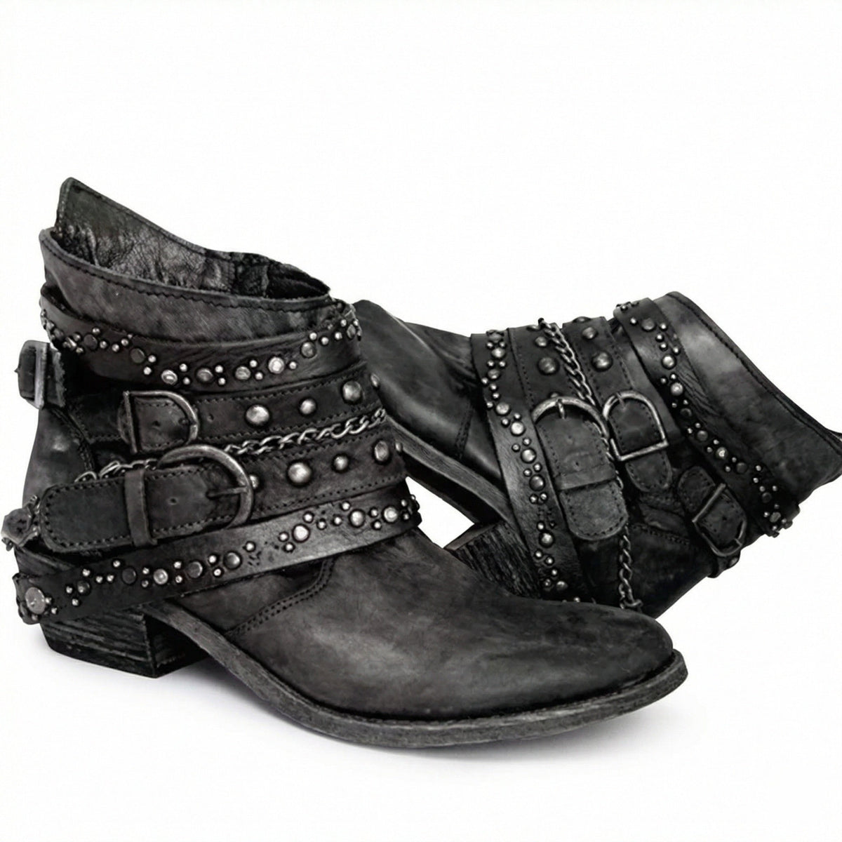Women's Boots – Vintage Chain Detail