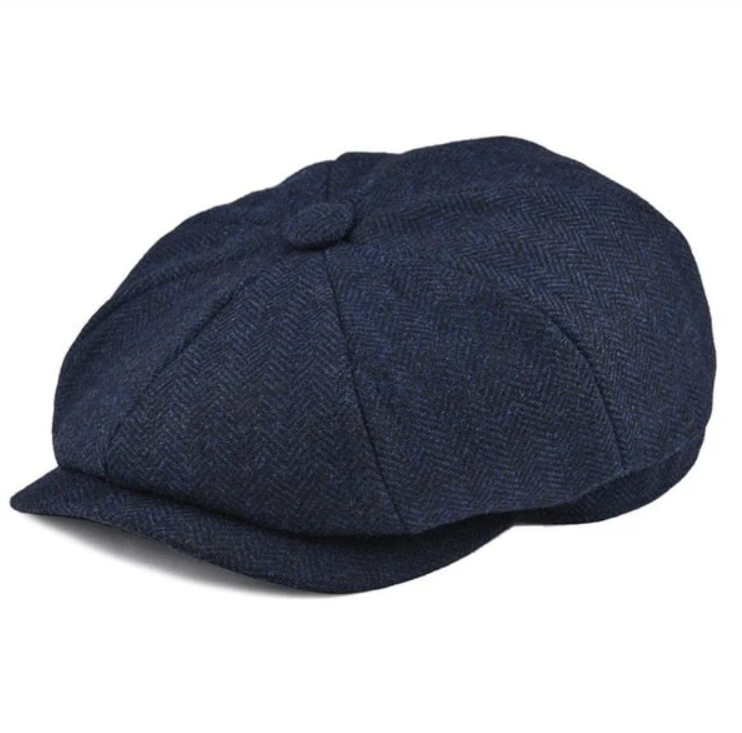 Men's Flat Cap – Vintage Newsboy Style