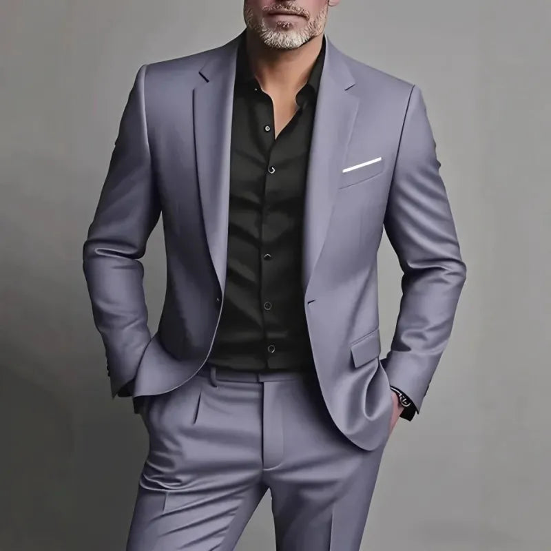 Men's Two-Piece Suit – Slim Tailored Fit