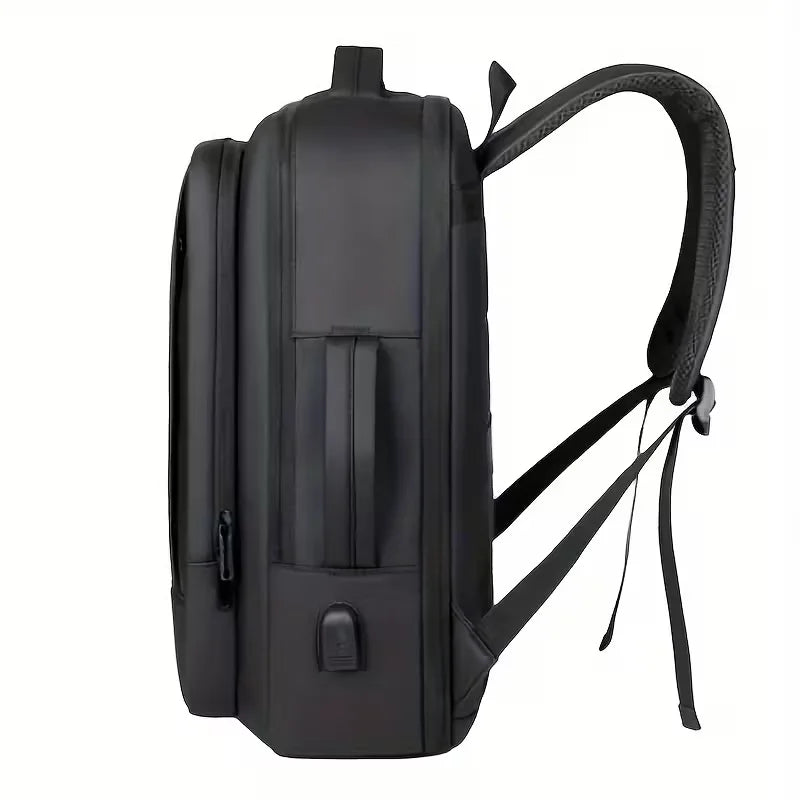 Men's Structured Backpack – USB Port Laptop Sleeve