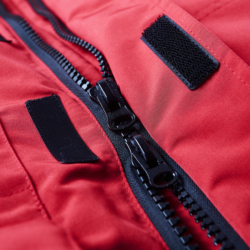 Men's Parka – Removable Hood, Faux Fur Trim