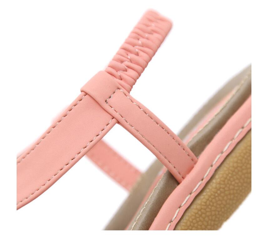 Women's Flat Sandal – Adjustable T-Strap Arch Footbed