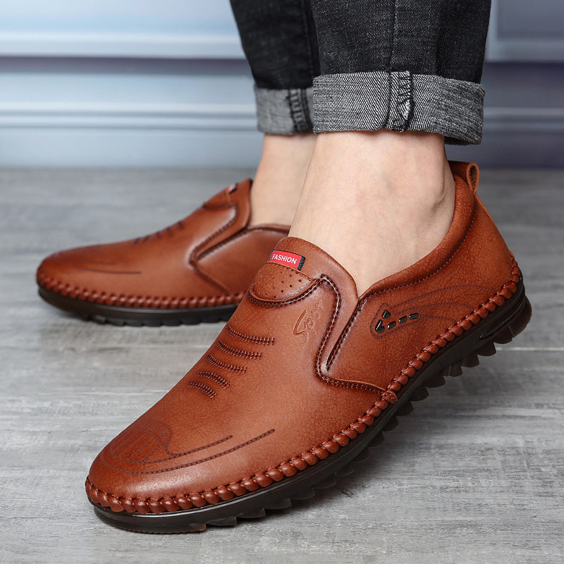Men's Leather Loafers – Whipstitch Moccasin Welt