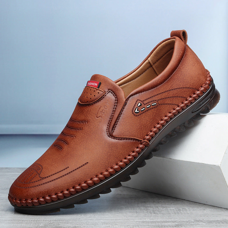 Men's Leather Loafers – Whipstitch Moccasin Welt