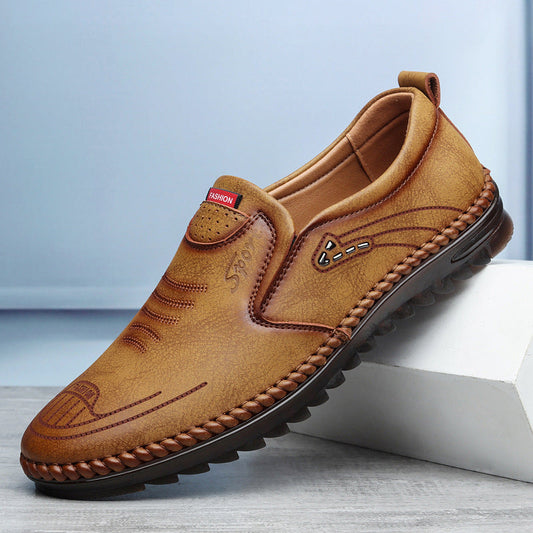 Men's Leather Loafers – Whipstitch Moccasin Welt