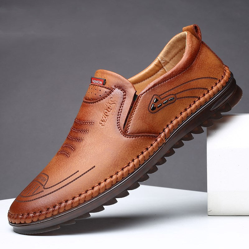Men's Leather Loafers – Whipstitch Moccasin Welt