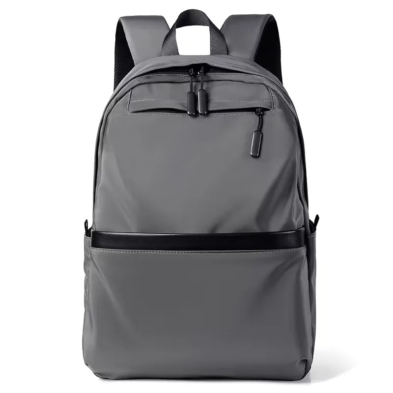 Men's Oxford-Weave Backpack – Multi-Compartment Structured Build