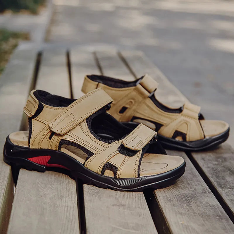 Men's Strappy Sandal – Roman Open-Toe Design