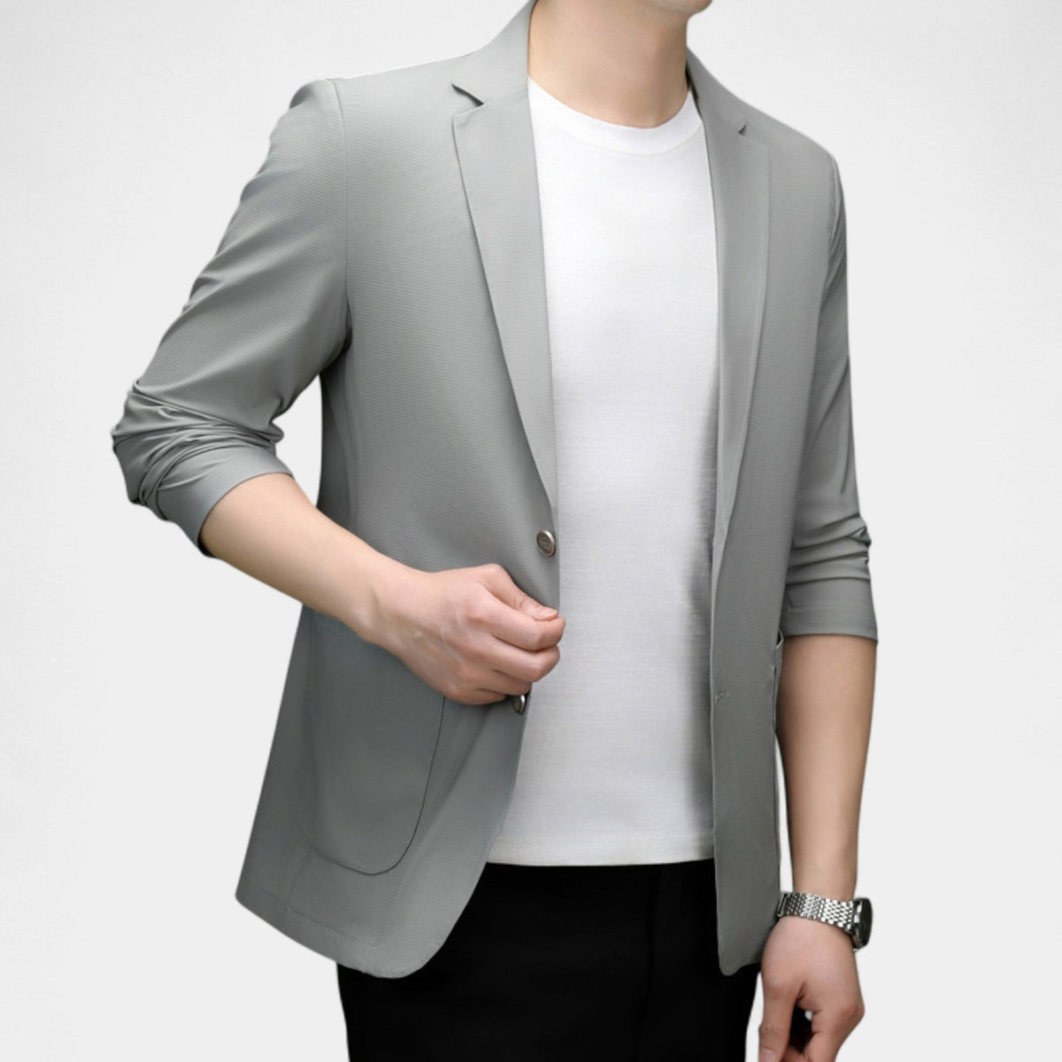 Men's Lightweight Blazer – Fluid Tailored Fit