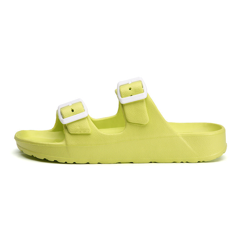 Women's EVA Slide Sandal – Adjustable Double-Buckle Strap